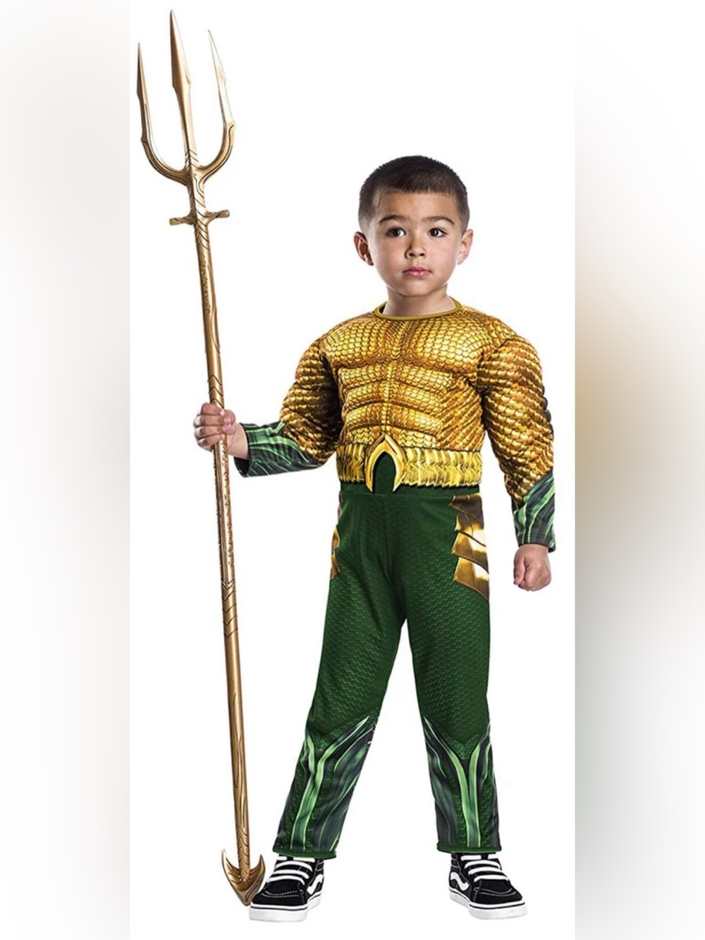 DC Aquaman Kids Costume in Gold and Green